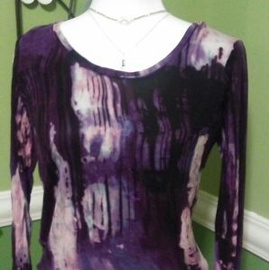 Simply Vera Wang Purple/pink top/ Med